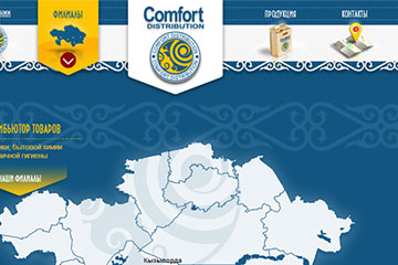 Сайт-каталог компании «Comfort Distribution»